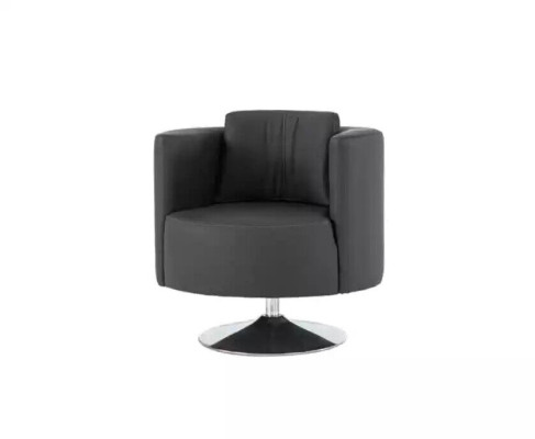Muebles de oficina Sillón de lujo Negro Sillón Tapizado Textil Diseño moderno Silla con respaldo