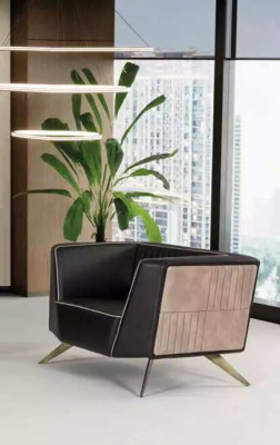 Lujo Negro Sillón Oficina Asiento Moderno Diseñador Muebles de Oficina