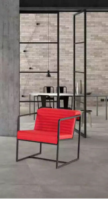 Silla Oficina Muebles Estilo Moderno Lujo Asiento Tapizado Tela