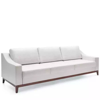 Sofá de tres plazas, sofá de salón de lujo, sofá tapizado de diseño moderno.