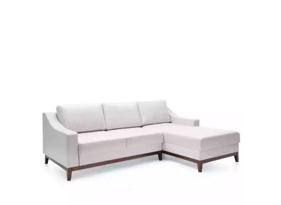 Sofá esquinero en forma de L, sofá tapizado, sofá de salón de diseño, sofá esquinero de tela.