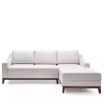 Sofá esquinero en forma de L, sofá tapizado, sofá de salón de diseño, sofá esquinero de tela.