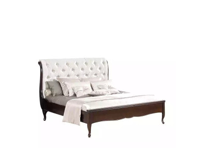Diseño de tela de cama camas dobles de lujo Marco de hotel moderno dormitorio.