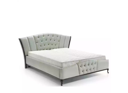 Cama acolchada de diseño de lujo doble camas de hotel Chesterfield muebles de madera nuevos
