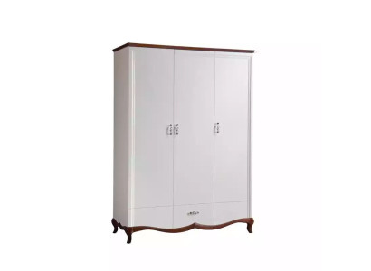 Diseño moderno Armario blanco con cajón Armario de diseño de madera nuevo
