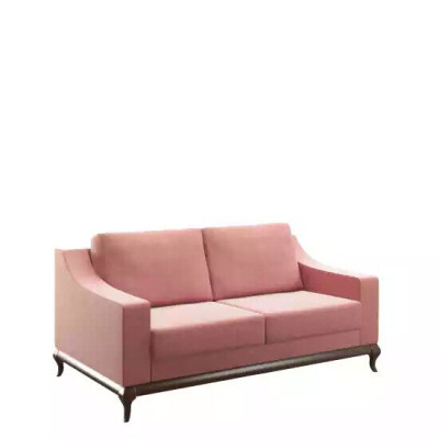 Sofá moderno de 2 plazas para sala de estar, diseño de muebles moderno de estilo nuevo rosa de lujo.