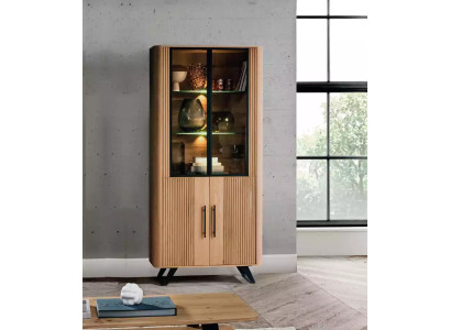 Vitrina Muebles Sala de estar Armario beige Vitrina de vidrio Armarios Nuevos