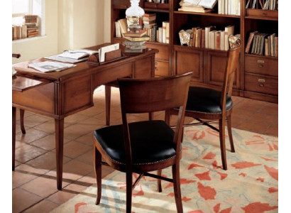 Sillas de comedor Silla de lujo Silla de madera Marrón Sillas de sala de estar Muebles Sillón