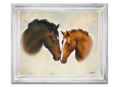 Pintura al óleo Pinturas al óleo Cuadro Cuadros Imagen Pintado a mano Óleo con marco Arte 05965