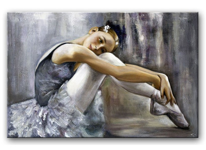 Ballet Escuela de Danza Imágenes Gimnasia Pintura al óleo G93617