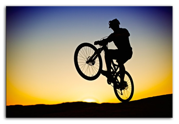 Imagen de deportes extremos bicicleta bicicleta montañas rocas imagen imágenes pintura arte nuevo G93533