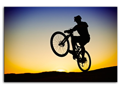 Imagen de deportes extremos bicicleta bicicleta montañas rocas imagen imágenes pintura arte nuevo G93533
