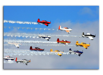 Arte Imagen Imágenes Pintura Formación Aviones Show aéreo Nuevo G93538