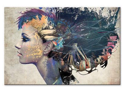Imagen Imágenes Pintura Impresión Impresión artística Cojín Cultura "Abstracto" G96962