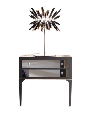 Mueble de diseño italiano cómoda moderna negra de lujo muebles de madera cómodas nuevos
