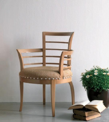 Diseño de silla de madera maciza con reposabrazos, silla de lujo para comedor, sala de estar, oficina, muebles.