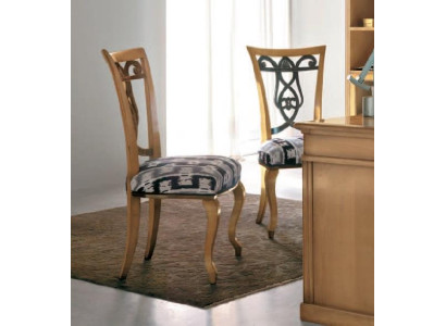 Silla de madera auténtica diseño de comedor Silla con patrones tallados Sillón Muebles