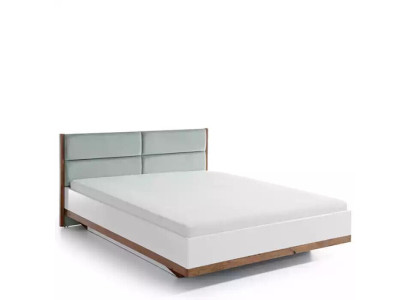 Cama estilo moderno Cama doble Diseño de lujo Muebles de dormitorio Cama de madera
