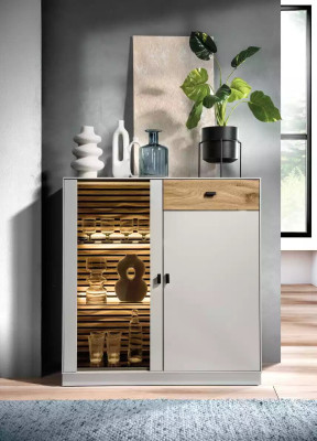 Aparador de diseño de lujo, cómodas modernas de madera.