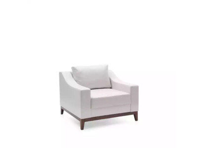 Sillón blanco estilo escandinavo Sillón tapizado Sillón de televisión Lounge Club Muebles