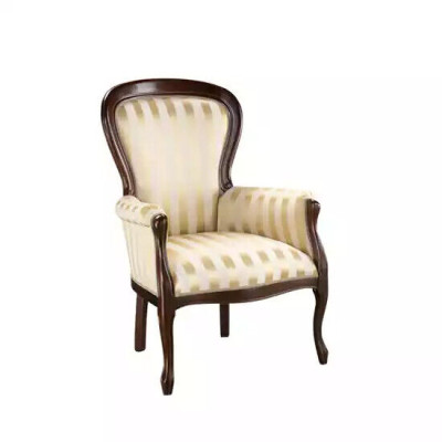 Lujo Sillón Salón Textil Sillón diseño clásico Acolchado