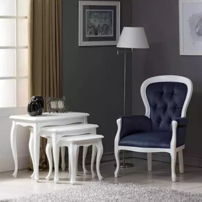 Lujo Sillón Salón Textil Sillón diseño clásico Acolchado
