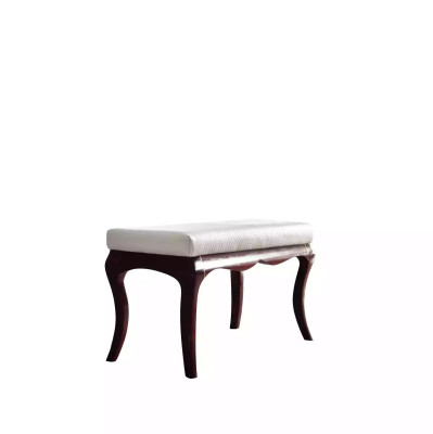 Taburete Diseñador Lujo Banco Tapizado Asiento Relajación Estilo Antiguo Dormitorio Nuevo
