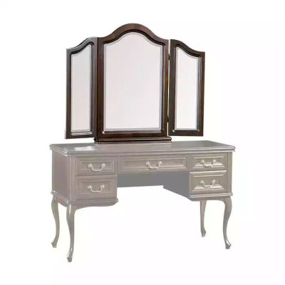 Espejo de diseñador Cómoda Espejo de estilo Art Deco Sala de estar Estante de madera de lujo