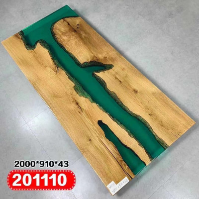 mesa mesa de comedor mesas resina epoxi muebles de diseño macizos 200x91 madera real epoxi