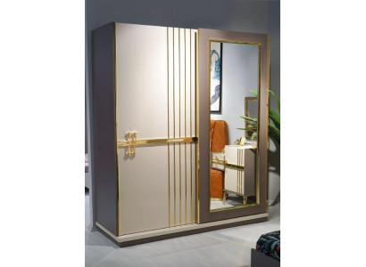 Armario de diseño lujo estilo moderno, armarios muebles de dormitorio nuevos.