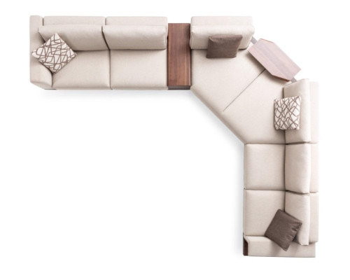 Sofá de tela sofá de esquina en forma de L sofá de tela sofás gris muebles modernos sofás