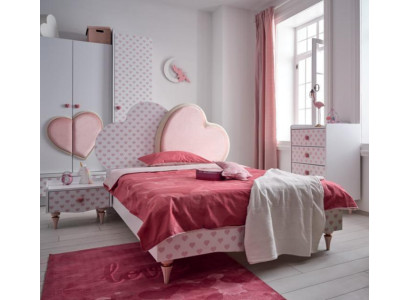 Moderno cama infantil dormitorio cama muebles niños cama de madera blanco nuevo