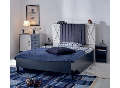 Diseño de cama de estilo moderno Cama de madera Diseño de lujo Muebles de dormitorio Cama de madera.