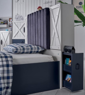 Diseño de cama de estilo moderno Cama de madera Diseño de lujo Muebles de dormitorio Cama de madera.