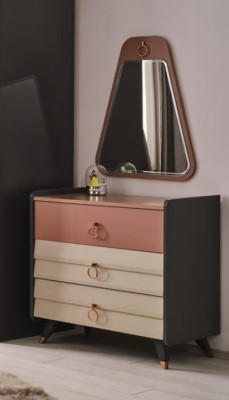 Cómoda con espejo Setra Moderno, diseño de lujo para el dormitorio, nuevo.
