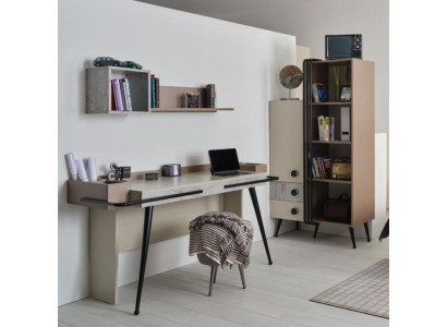 muebles de oficina de lujo Juego de mesa de estudio Estante muebles modernos y elegantes