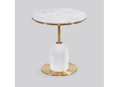 Mesa auxiliar blanca Mesa de café moderna de diseñador Sala de estar nueva