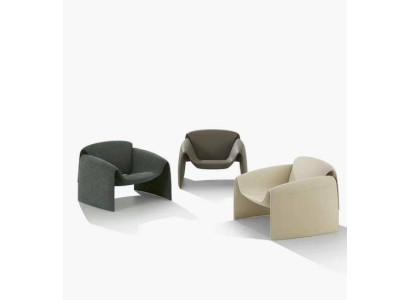 Sillón moderno para televisión, sofá de una plaza de tela de lujo.