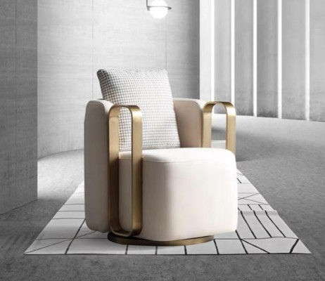 Diseño de sillones de lujo Sillón Sofá de 1 plaza Lounge de TV Chaise Sofa Textil