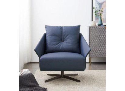 Silla asiento sala de estar azul Diseño moderno Lujo Mobiliario de asiento Relax Club nuevo