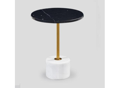 Mesa auxiliar de mármol elegante mesa de centro de lujo mesas redondas modernas