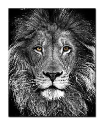 Imagen Imágenes Pintura Impresión Impresión artística Acolchado Cultura "Leones" Nuevo G97212