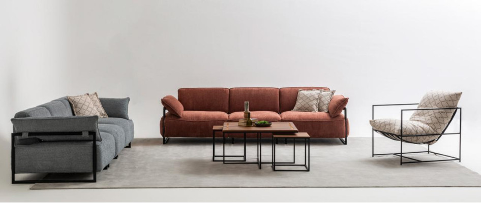 Lujo 2x juego de sofás de cuatro plazas, sillones de diseñador para sala de estar.