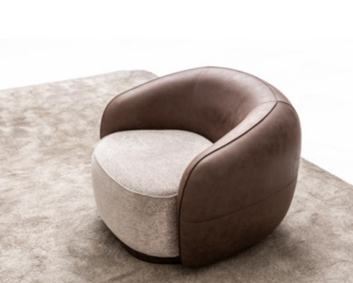 Lujo Asiento Sillón Relajante Diseño Sofá Asiento Tela Salón Club Tapizado Nuevo