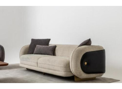 Sofá textil de sala de estar de 3 plazas muebles de lujo diseño de asiento sofá lounge nuevo