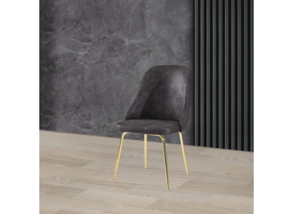 Elegante mesita de noche de acero inoxidable para el dormitorio - Muebles modernos