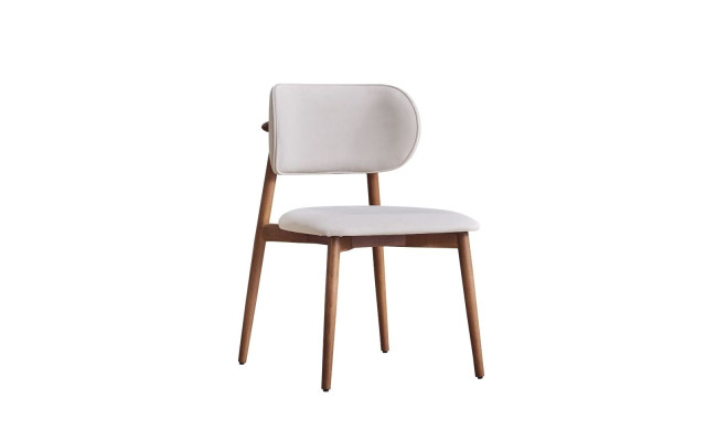 Silla textil blanca diseñador de una sola plaza Sillas de comedor elegantes Sillas