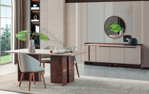 Sillas de comedor blancas Juego de 6 sillas de cocina de lujo Asientos tapizados de tela Conjunto de 6 piezas