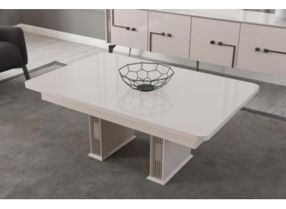 Mesa de centro blanca salón mesas de madera muebles de lujo mesas de diseñador