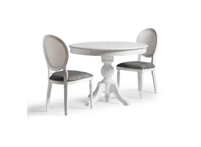 Mesa de comedor de madera, juego de comedor, mesa de comedor, sillas, 5 piezas, blanco, rincón de comedor
